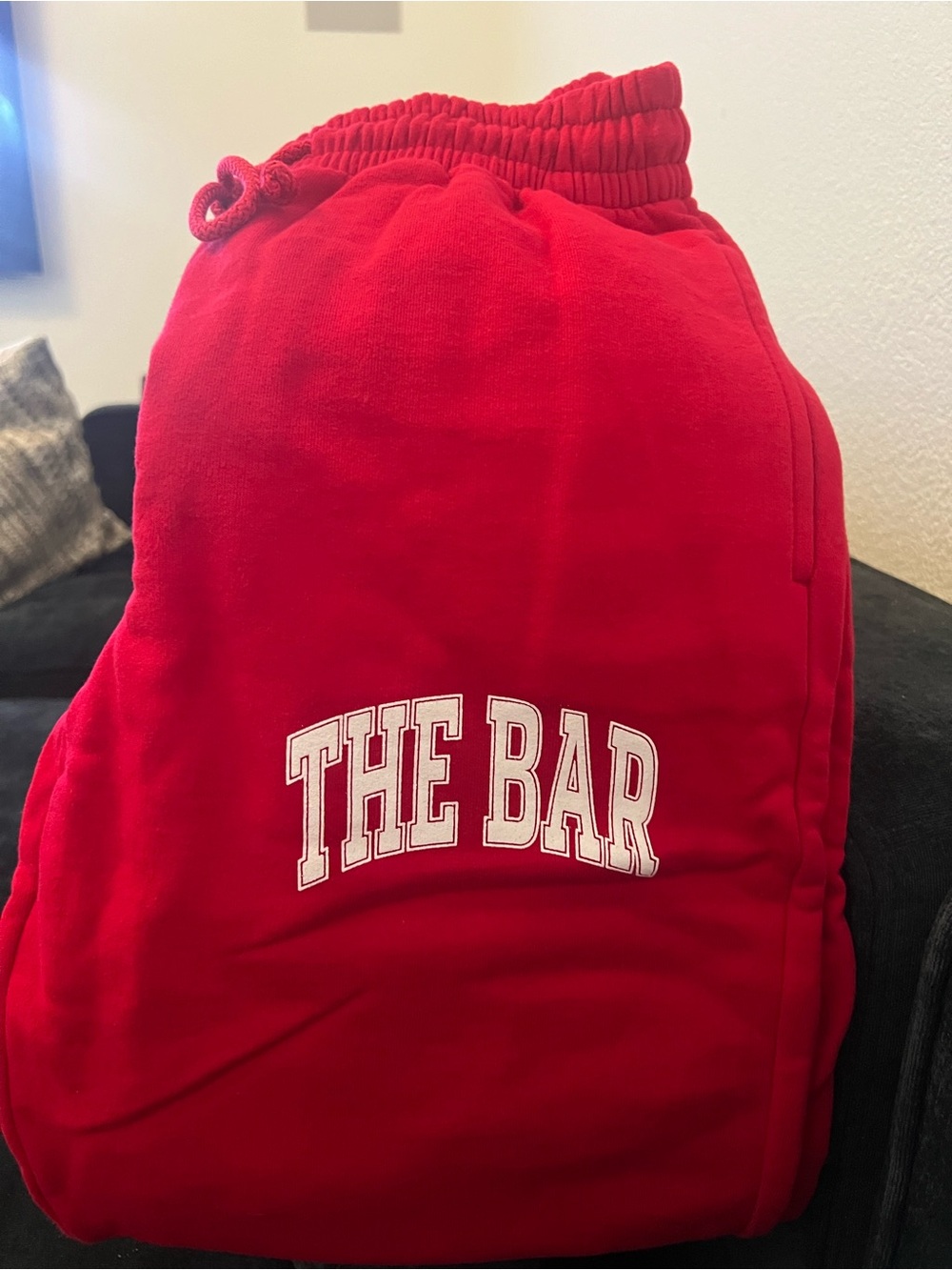 THE BAR Sweatpants RED XS